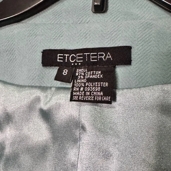 Etcetera Women's Light Blue Double-Breasted Jacket - Picture 6 of 8